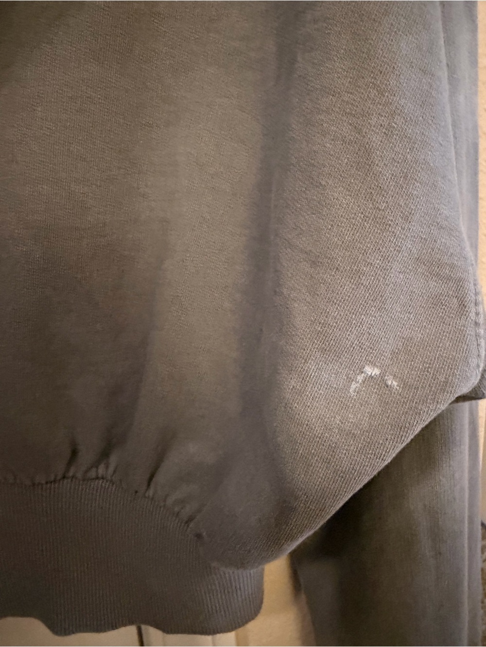 Washed Gray Cropped Zip Hoodie Jacket - Picture 4 of 5